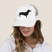 Dachshund Short Hair - Silhouette 1 Trucker Pet (In situ)