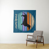 Dachshund Short Hair - Silhouette 1 Wandkleed (In Situ (horizontaal))