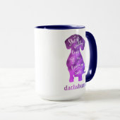 Dachshund - Short Stubby Legs en een Long Body Mok (Voorkant rechts)