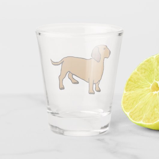 Dachshund Shot Glas (Achterkant)