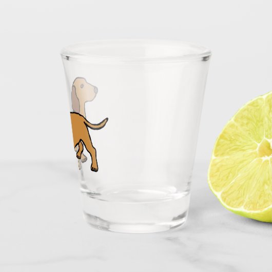 Dachshund Shot Glas (Rechts)