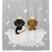 Dachshund Shower Curtain Douchegordijn (Voorkant)