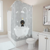 Dachshund Shower Curtain Douchegordijn (In situ)
