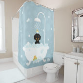 Dachshund Shower Curtain Douchegordijn (In situ)