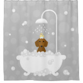 Dachshund Shower Curtain Douchegordijn (Voorkant)