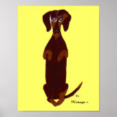 Dachshund Sidney Print (Voorkant)