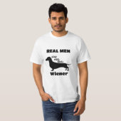 Dachshund Silhouet Grappig T-shirt (Voorkant volledig)