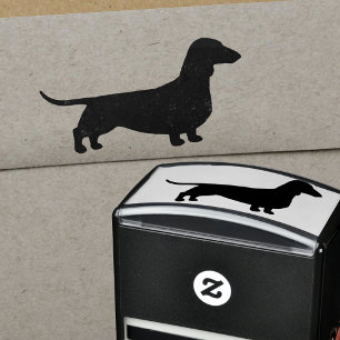Dachshund Silhouet   Hondenliefhebber van Wiener Zelfinktende Stempel