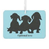 Dachshund Silhouet Luchtverfrisser (Achterkant)
