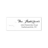 Dachshund silhouet retour adres stempel (Afrduk)