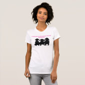 Dachshund Silhouet T-Shirt (Voorkant volledig)