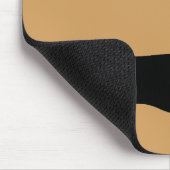 Dachshund silhouette black + jouw ideeën muismat (Hoek)