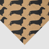 Dachshund silhouette black + jouw ideeën tissuepapier (Detail)