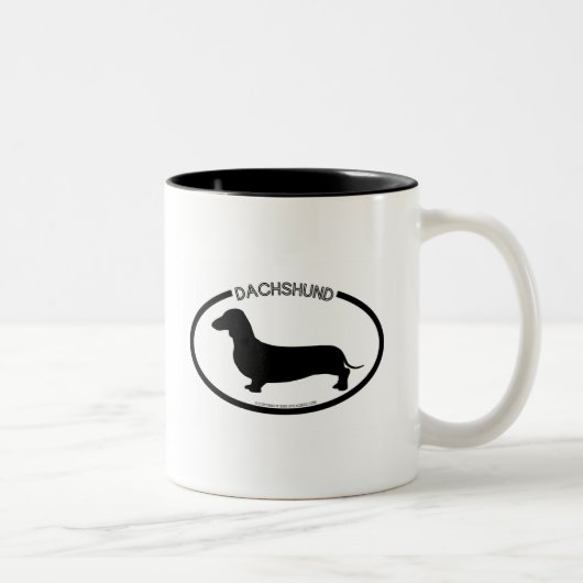 Dachshund Silhouette Black Mok (Rechts)