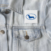 Dachshund Silhouette Button (In situ)