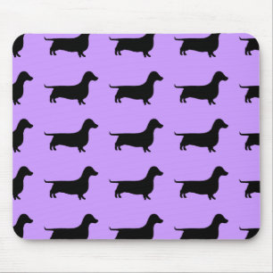 Dachshund Silhouette elke kleur Muismat