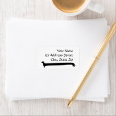 Dachshund Silhouette Etiket (Insitu)