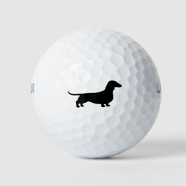Dachshund Silhouette Golfballen