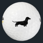 Dachshund Silhouette Golfballen<br><div class="desc"></div>