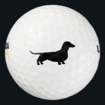 Dachshund Silhouette Golfballen<br><div class="desc"></div>