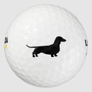 Dachshund Silhouette Golfballen