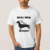 Dachshund Silhouette Grappig T-shirt (Voorkant)