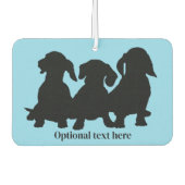 Dachshund Silhouette  Luchtverfrisser (Voorkant)