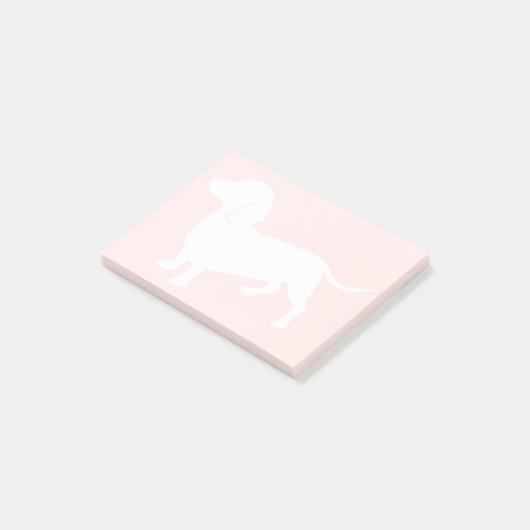dachshund silhouette post-it® notes (Schuin)
