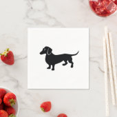 Dachshund Silhouette Servetten (Insitu)