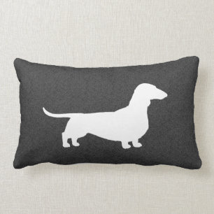 Dachshund Silhouette - Short Haire Wiener Dog Kussen