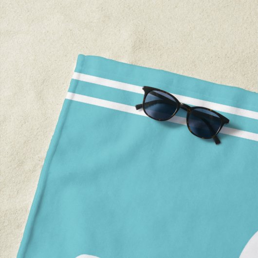 Dachshund Silhouette Strandlaken (In situ)