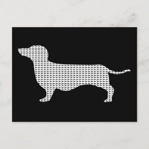 Dachshund Silhouette uit Velen Briefkaart