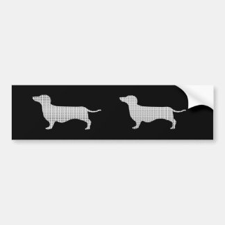 Dachshund Silhouette uit Velen Bumpersticker