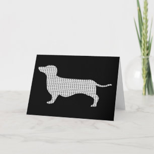 Dachshund Silhouette uit Velen Kaart