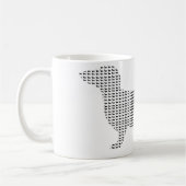 Dachshund Silhouette uit Velen Koffiemok (Links)