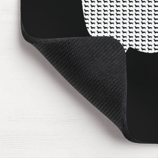 Dachshund Silhouette uit Velen Muismat (Hoek)