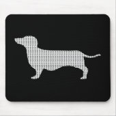 Dachshund Silhouette uit Velen Muismat (Voorkant)