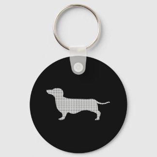 Dachshund Silhouette uit Velen Sleutelhanger