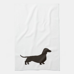 Dachshund Silhouette Wiener Dog Doxie Dachsie Theedoek