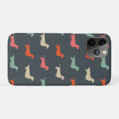 Dachshund Silhouetten Wiener Dog Liefhebber Case-Mate iPhone Case (Achterkant (horizontaal))