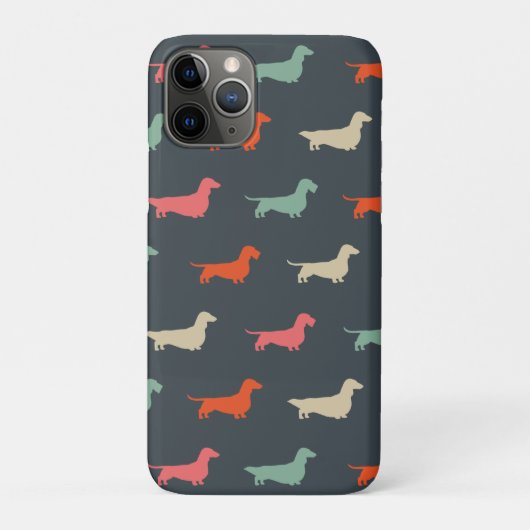 Dachshund Silhouetten Wiener Dog Liefhebber Case-Mate iPhone Case (Achterkant)
