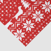 Dachshund Silhouettes-kerstfeestpatroon Tissuepapier (Detail)