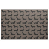 Dachshund Silhouettes Pattern Wiener Hondenliefheb Stof (Fat Quarter)