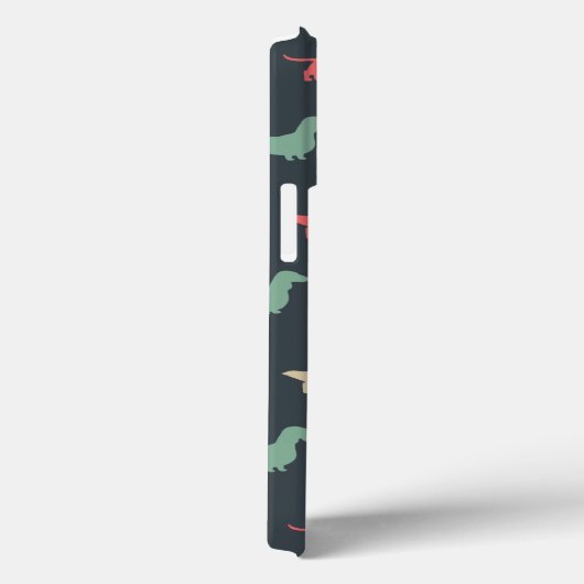 Dachshund Silhouettes Wiener Hondenliefhebber Case-Mate iPhone Case (Achterkant / Rechts)