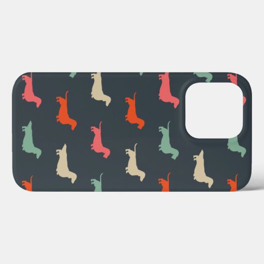 Dachshund Silhouettes Wiener Hondenliefhebber Case-Mate iPhone Case (Achterkant (horizontaal))