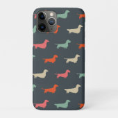 Dachshund Silhouettes Wiener Hondenliefhebber Case-Mate iPhone Case (Achterkant)