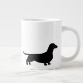 Dachshund Silhouettes Wiener Hondenliefhebber Grote Koffiekop (Rechts)