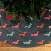 Dachshund Silhouettes Wiener Hondenliefhebber Kerstboom Rok