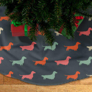 Dachshund Silhouettes Wiener Hondenliefhebber Kerstboom Rok