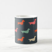 Dachshund Silhouettes Wiener Hondenliefhebber Koffiemok (Center)